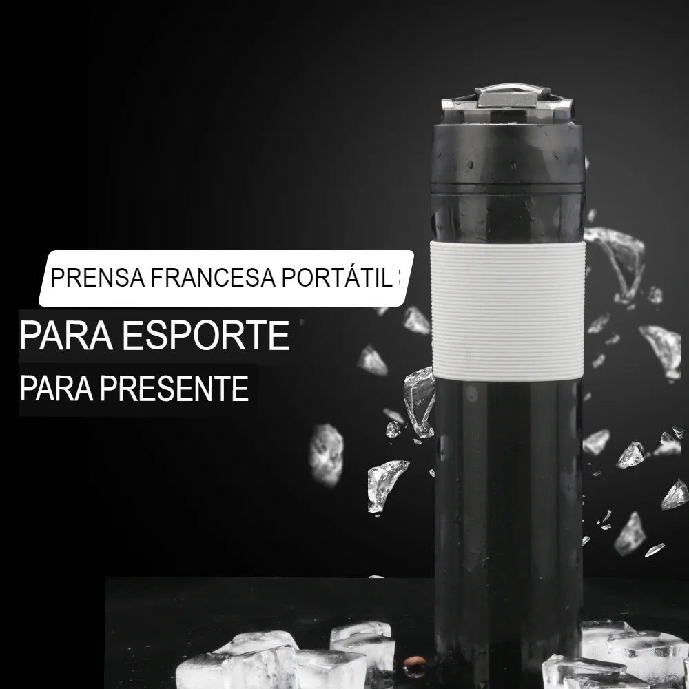 Garrafa Prensa Francesa - Café e Chá Express e Portátil