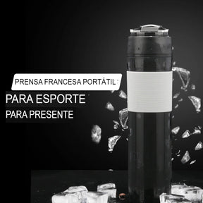 Garrafa Prensa Francesa - Café e Chá Express e Portátil